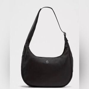 lululemon City Essentials Black Shoulder Bag, Small